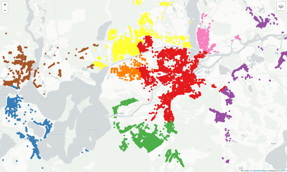 Räumliche Clusteranalyse von Wohnlagen in Brandenburg an der Havel